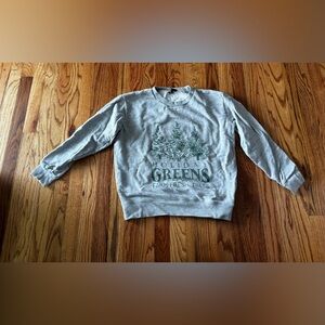 J. Crew Holiday greens fleece sweatshirt Size S